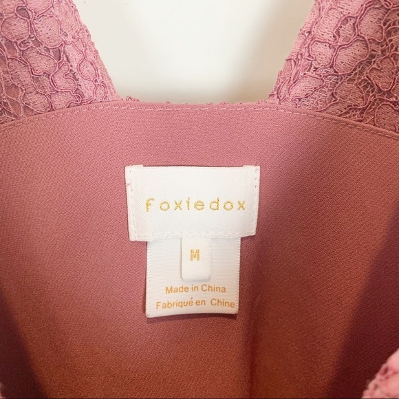 Foxidox Pink Lace Dress size M - Picture 3 of 6